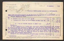 ALBI (81) TANNERIE / CUIRS "MAURY" en 1935