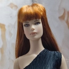 Perruque rousse à frange