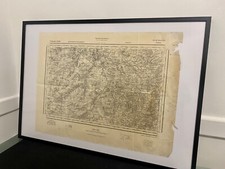 Carte Etat Major Allemand WW2 - Normandie - Falaise nord ost - datée 1943 WW2