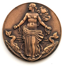 MED 168. Médaille transatlantique  " liberté " Le Havre - New York