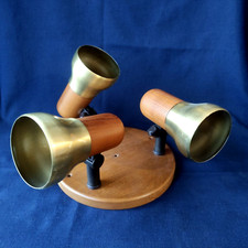 VINTAGE PLAFONNIER BOIS ET