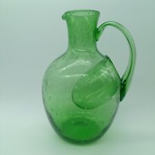 Carafe Biot Pichet Biot Verre Cruche À Glace Biot Bullé Soufflé Verrerie H 26 Cm