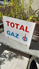 Très belle Plaque émaillée anciennes  total gaz