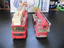 3 CAMION POMPIER BERLIET STRADAIR SOLIDO BEDFORD CORGI MAJOR ERF MATCHBOX SUPER