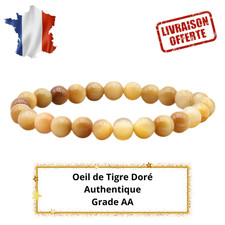 Bracelet Œil de Tigre Doré