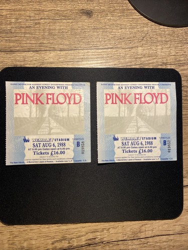 Rare billet concert pink floyd - billet,