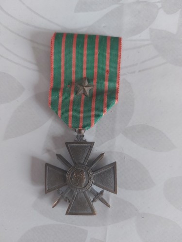 Médaille croix guerre 1914 - croix, de