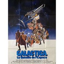 BATTLESTAR GALACTICA French Movie Poster  - 47x63 in. - 1978 - Glen A. Larson, D