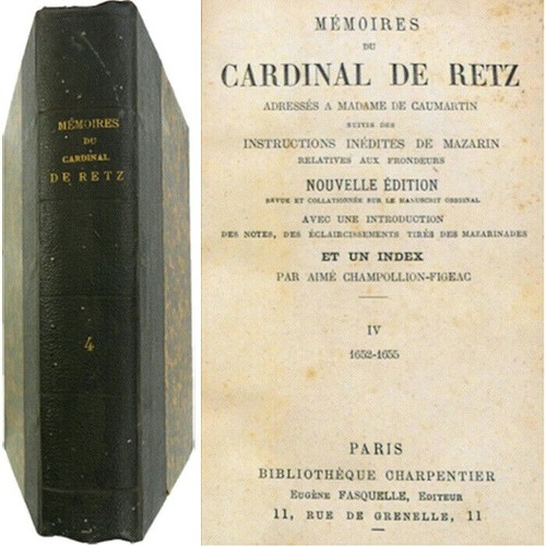 Mémoires cardinal retz - du, de