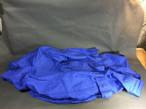 Ancien tablier bleu travail - tablier,