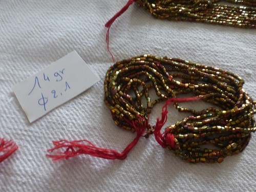 Lot perle ancienne - g,
