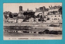 Nevers , Le Quai de la Loire  : CPA , Carte Postale ancienne /Ld