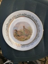 Assiette porcelaine CHADELAUD décor gibier perdreau perdrix