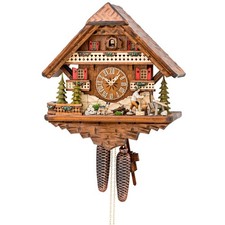 Pendule à coucou "Traditions de la Forêt Noire" Horloge murale en bois