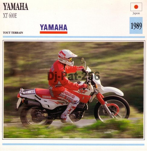 Fiche moto yamaha 600 - :, xt