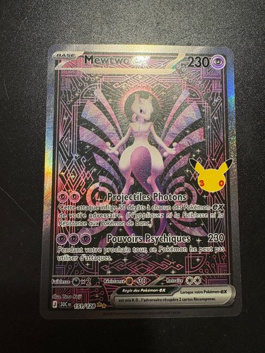 Carte pokémon mewtwo - carte, ex