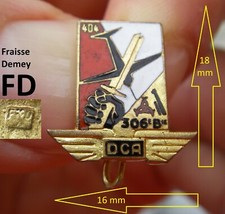 404 RADCA. 306 BATTERIE FRAISSE DEMEY ancien insigne défense contre aéronefs