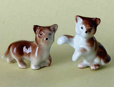 Fèves DEUX PETITS LOUPS Porcelaine creuse Allemande