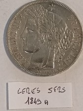 5 Francs argent Cérès 1849 A