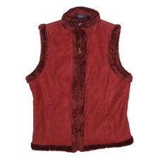 CHAPS Veste Zippée Rouge En