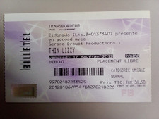 Billet De Concert Thin Lizzy