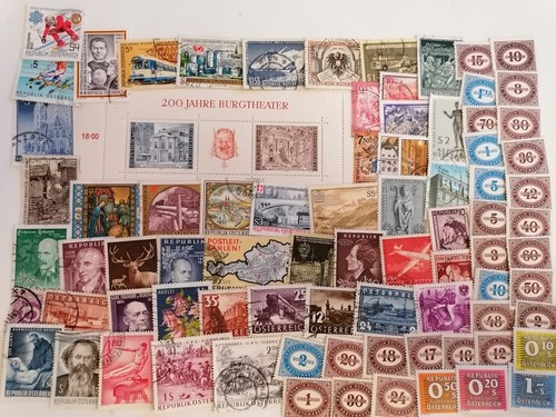 Lot timbres autriche - 80,