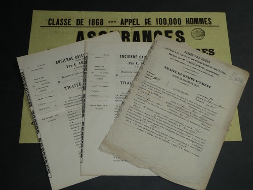 Documents militaire caisse de - militaire,,