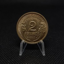 2 francs France 1932 - Morlon en Cupro-aluminium, SUP,  sous pochette