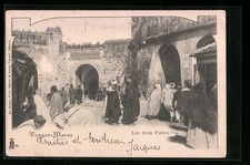 CPA Tanger, les trois Portes