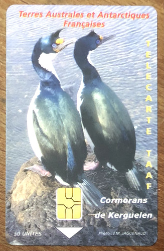 Taaf cormorans télécarte - cormorans,