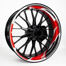 Moto Felgenbettaufkleber, 4er Kit pour 17 Pouces Jantes MR021-10 Pattern