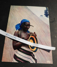 AFRIQUE EN COULEURS jeune fille  NUE ETHNIQUE Carte postale