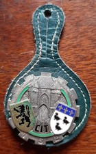 Insigne sur son cuir CIT 152 Centre Instruction Train ORIGINAL DRAGO émail