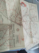 Lot 2 cartes routières Afrique du Sud South Africa Pegasus &Mobiloil 1937 Le Cap