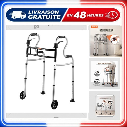 Déambulateur pliable vevor - pliable, à