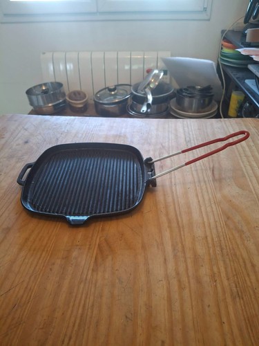 Poêle grill fonte - , carrée