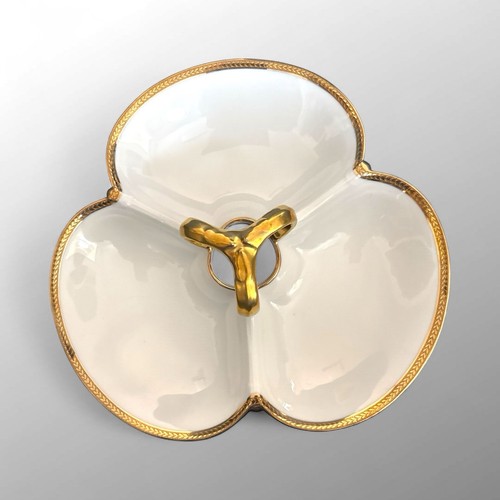 Plat mendiant trilobé limoges - plat,