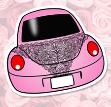 NEW BEETLE ROSE STRING PANTY DROPPER TUNING HUMOUR SEXY STICKER TBB020
