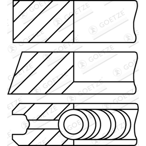 Jeu segments pistons - de,