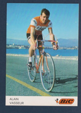 CYCLISME carte  cycliste ALAIN VASSEUR équipe BIC