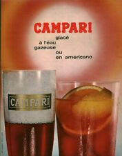 Publicité ancienne Campari glacé 1966 issue de magazine 