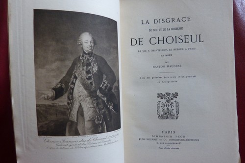 Disgrâce duc de - la, du