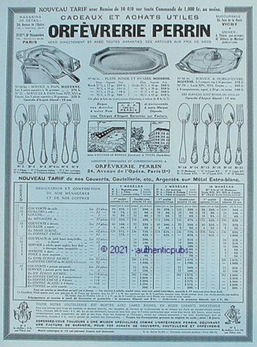 Publicite orfevrerie perrin - publicite,