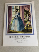 MENU PAQUEBOT "FRANCE" CROISIERE IMPERIAL - 15/04/1969