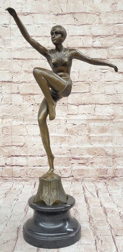 Art déco bronze sculpture - bronze,