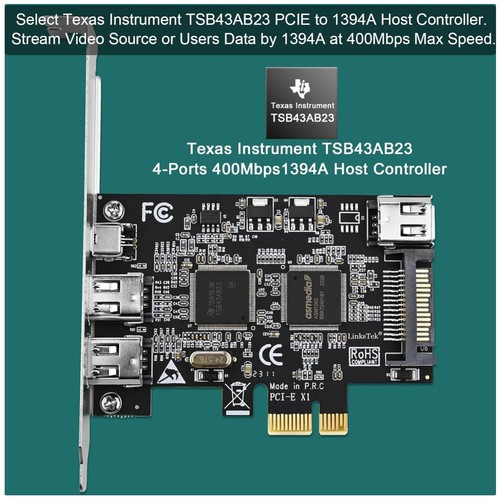 Pcie firewire 1394a card - pcie,