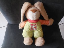doudou peluche lapin beige