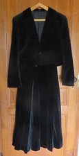 TAILLEUR vintage en velours noir taille  40