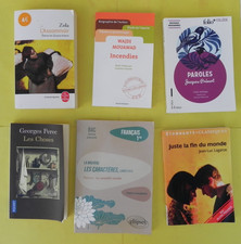 6 LIVRES Différents  BAC 
