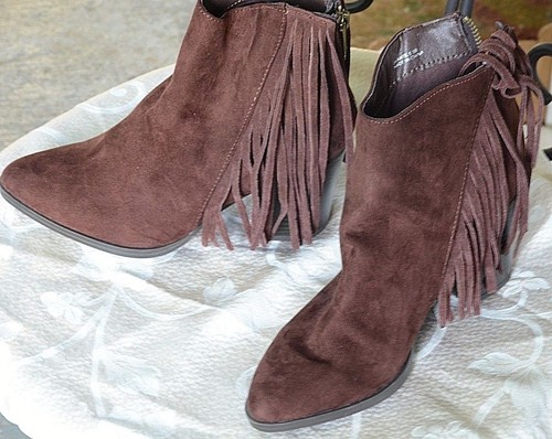 Madden girl brown suede - , fringe
